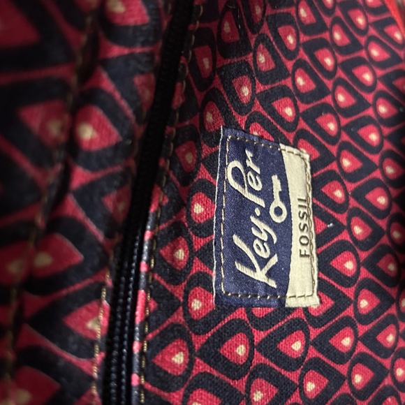 FOSSIL FLORAL SATCHEL SHOULDER BAG - Picture 9 of 11